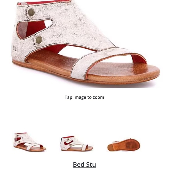 Bed Stu Soto Leather T-Strap Sandals - Picture 2 of 10